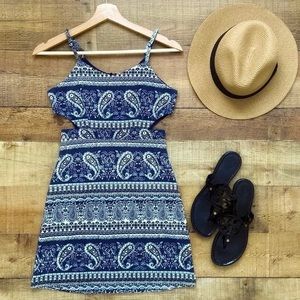 Denim & Bandana Cut-Out Mini-DRESS…. So Cute!
